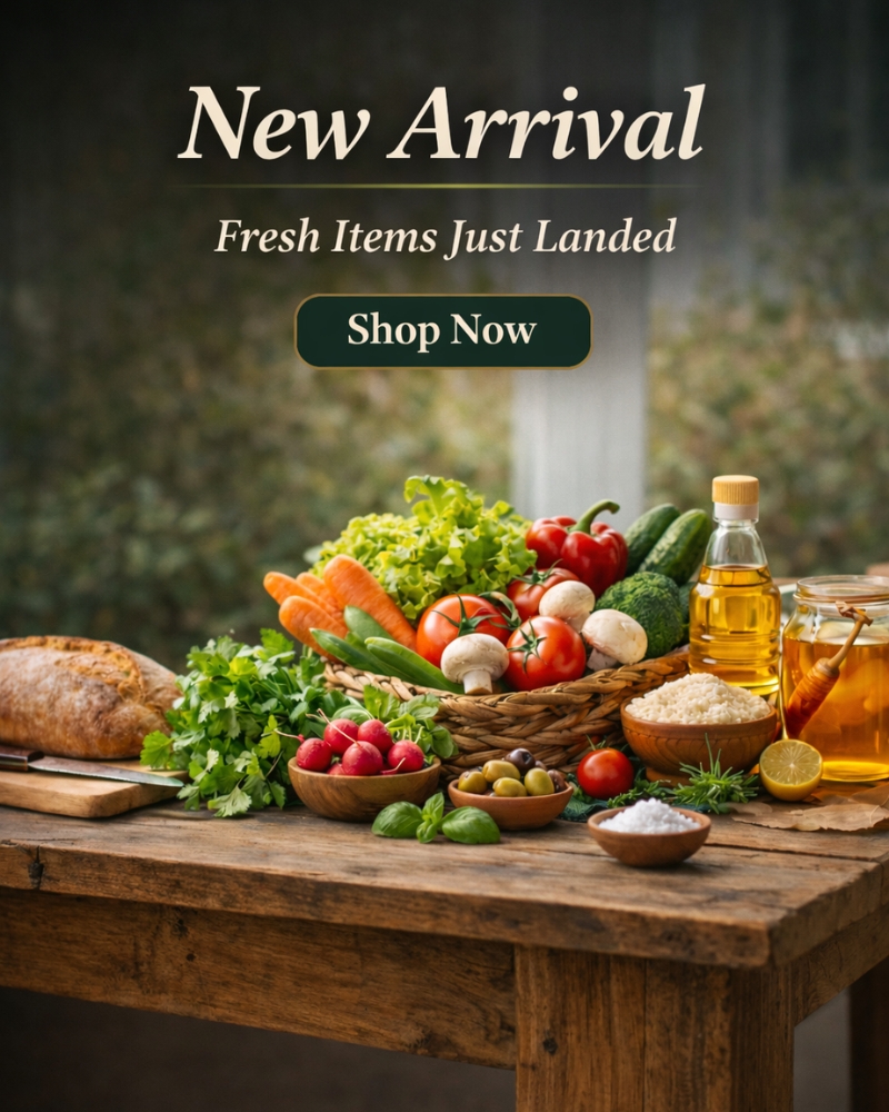 New Arrival Banner Fresh Grocery Items